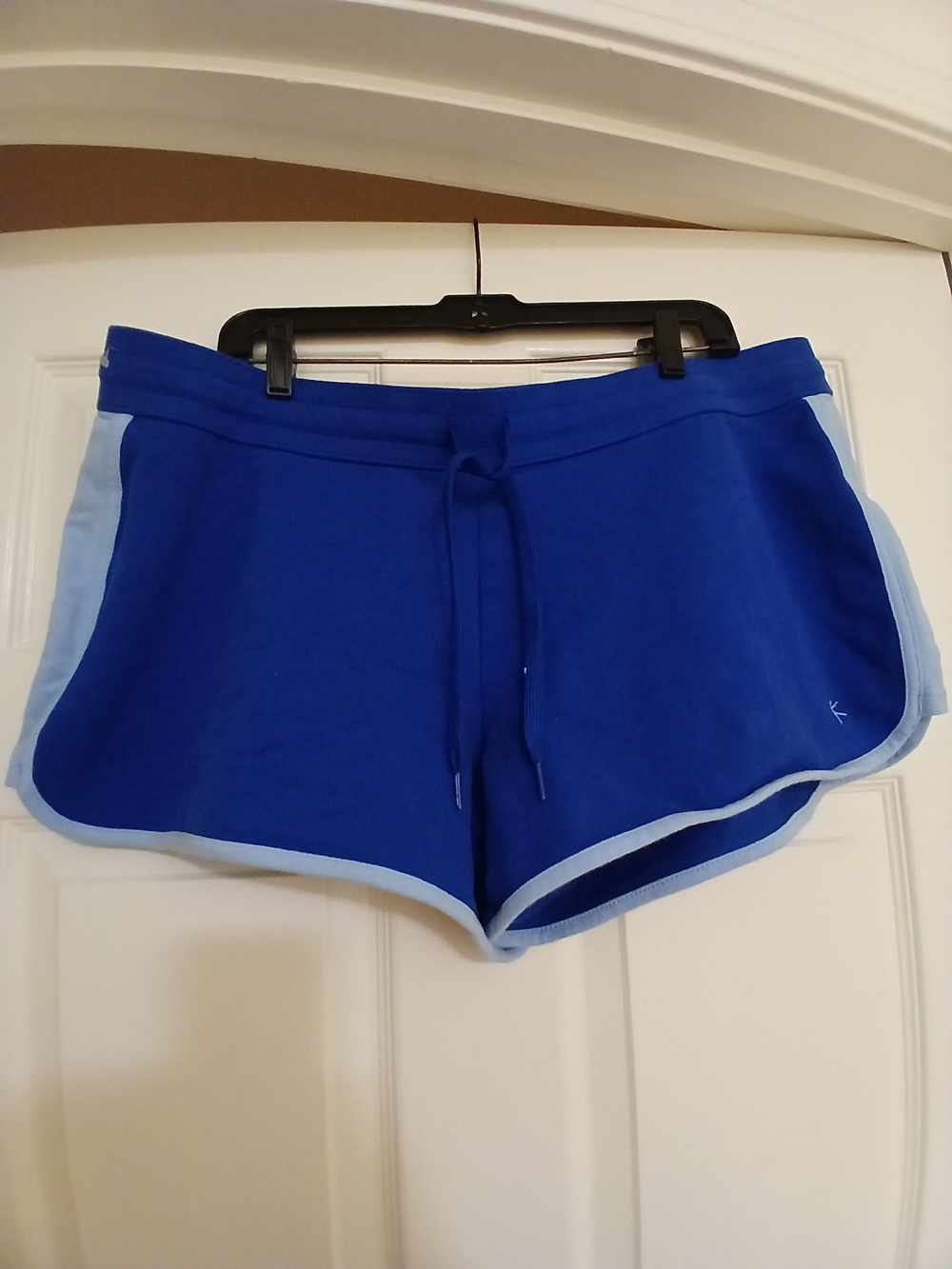 Danskin Royal Blue Athletic Shorts with Light Blue Trim